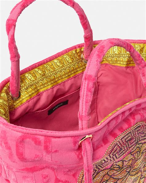 icon bag versace|Crystal Icon Towel Tote Bag .